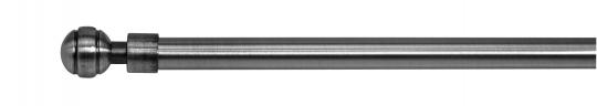Design-Vitrage Kugel 10mm inkl. Schraubhaken edelstahlfarben 80-140cm 80-140 cm | edelstahlfarben